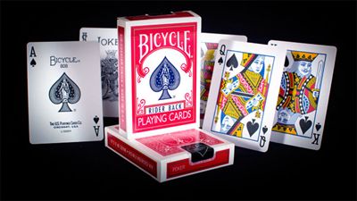 Bicycle Poker Rider Back 807, red
